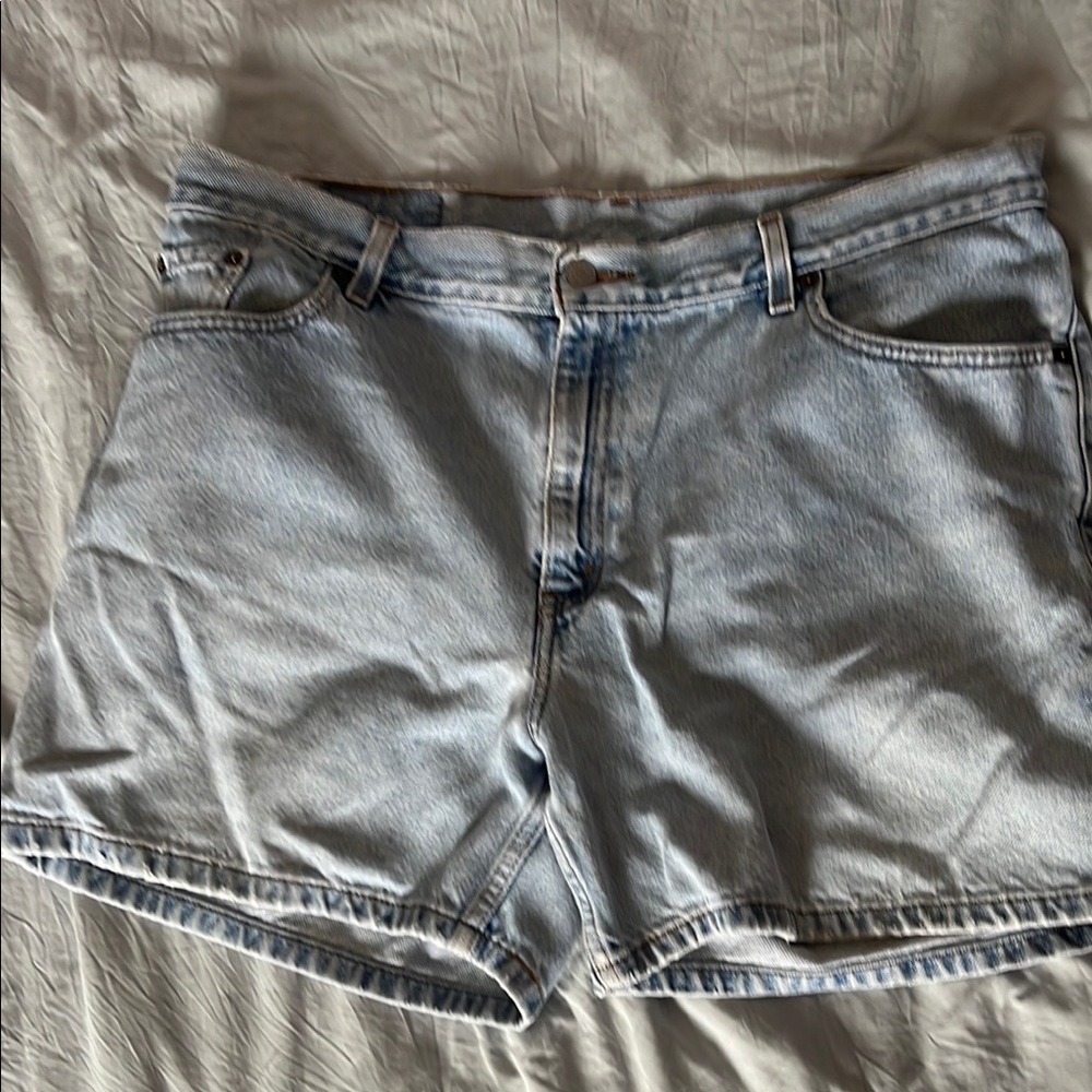 Levi's Light Blue Jean Shorts